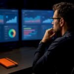 Analyst comparing attribution dashboards