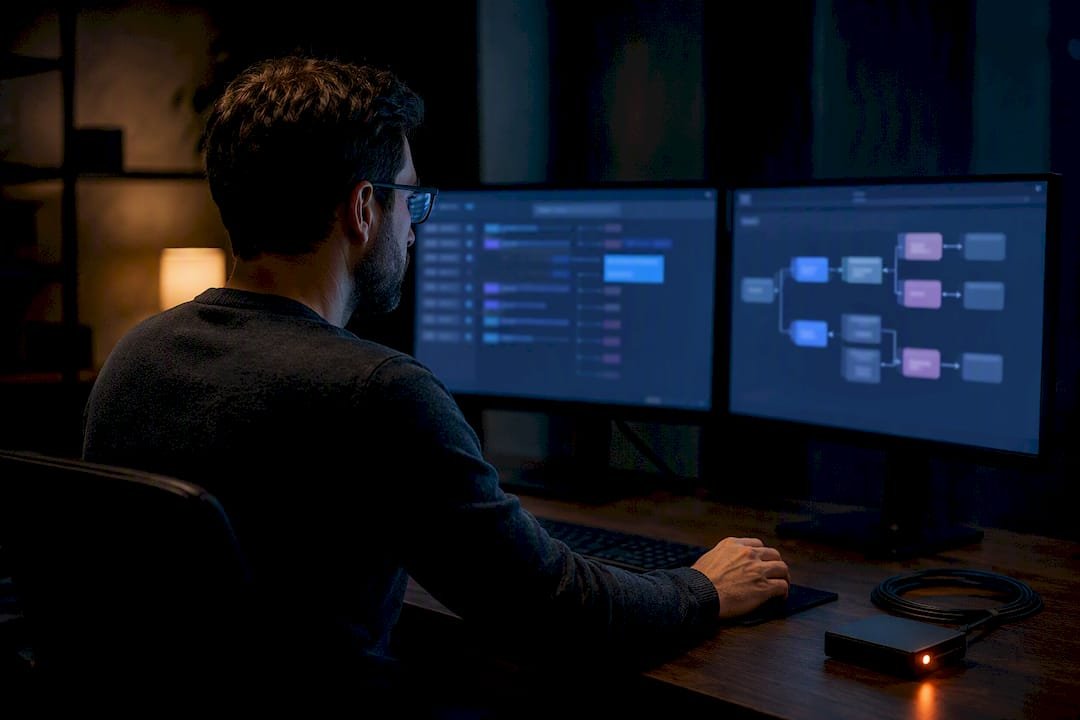 Engineer reviewing server-side conversion events